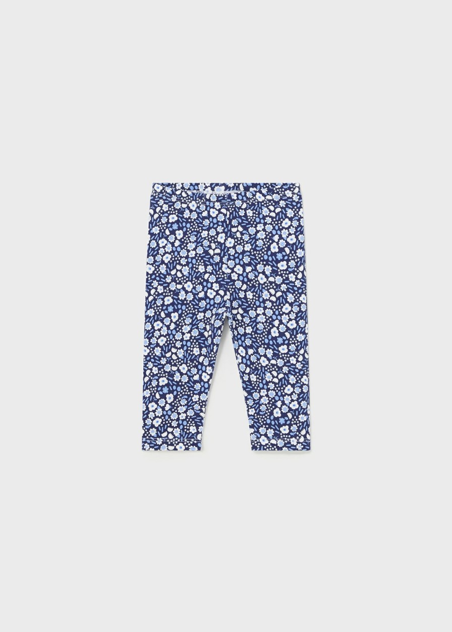 Bebe MAYORAL Pantalones Y Petos | Legging Pirata Estampado Better Cotton Bebe Azul