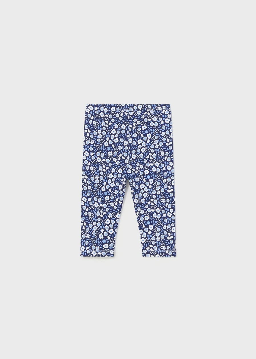 Bebe MAYORAL Pantalones Y Petos | Legging Pirata Estampado Better Cotton Bebe Azul