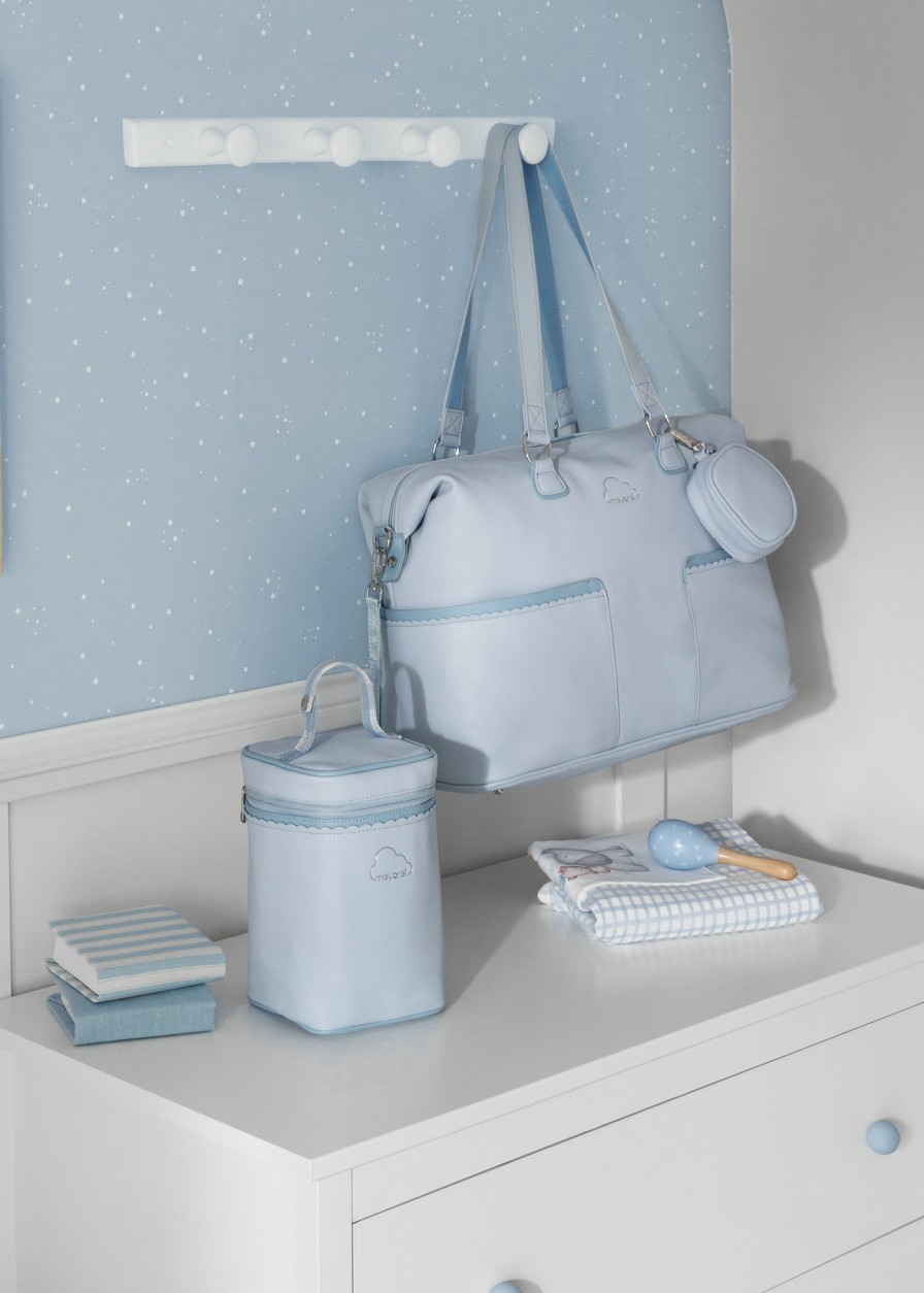 Bebe MAYORAL Bolsos De Maternidad | Bolso Ondas Con Portachupete Bebe Baby Blue