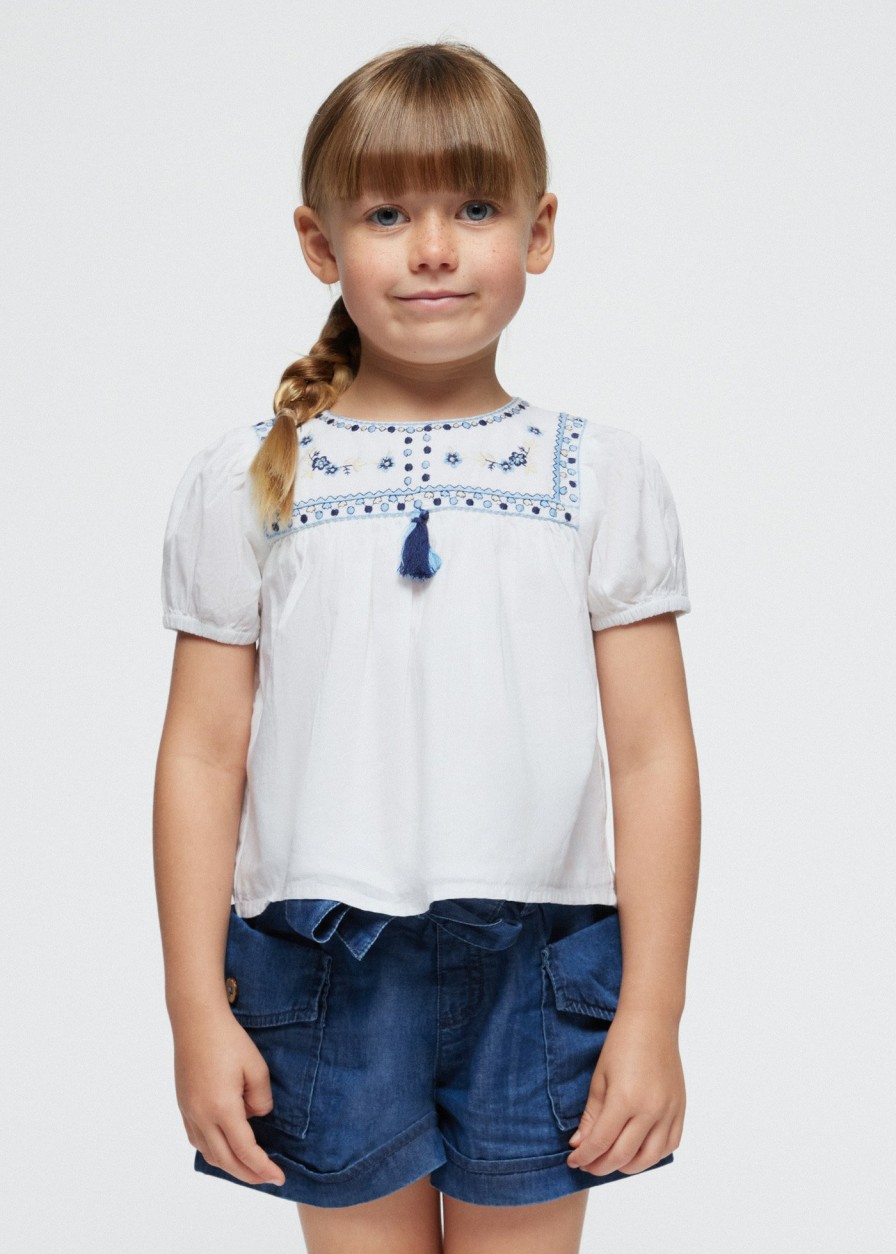 Nina MAYORAL Blusas Y Tops | Blusa Bordados Better Cotton Nina