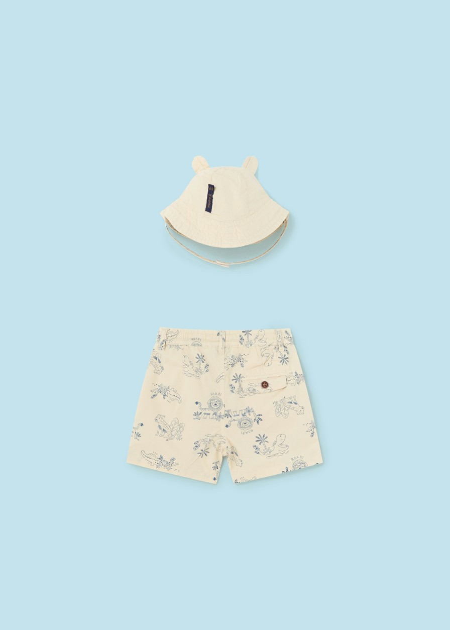 Bebe MAYORAL Conjuntos | Bermuda Con Gorro Reversible Better Cotton Bebe