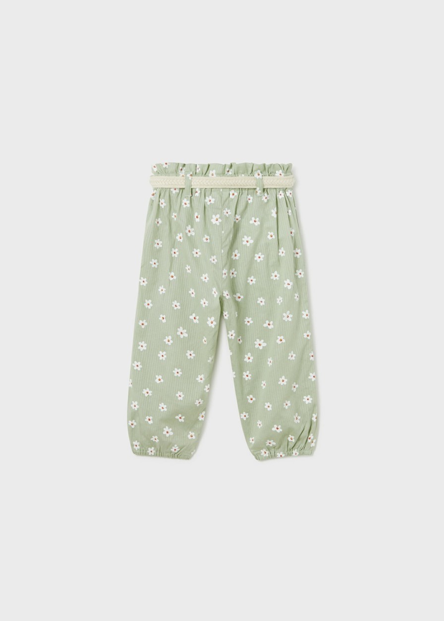 Bebe MAYORAL Pantalones Y Petos | Pantalon Bombacho Con Cinturon Bebe Aloe