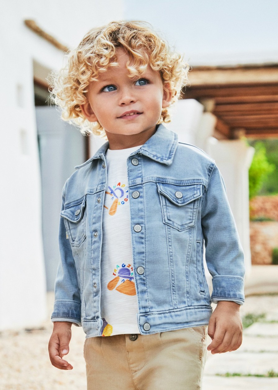 Bebe MAYORAL Abrigos Y Chaquetas | Cazadora Vaquera Better Cotton Bebe Tejano Claro