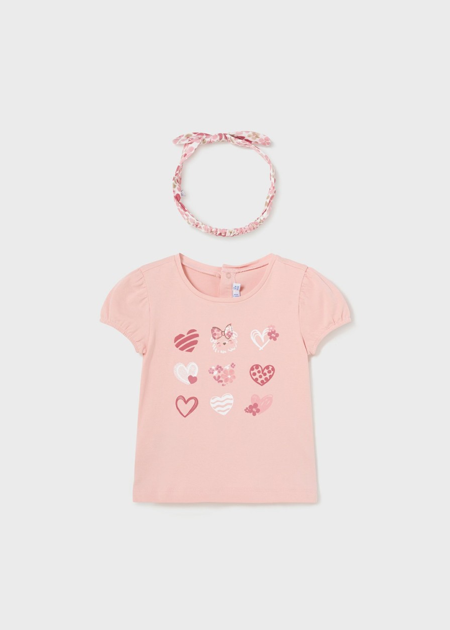 Bebe MAYORAL Bodies Y Camisetas | Camiseta Con Diadema Better Cotton Bebe