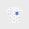 Bebe MAYORAL Bodies Y Camisetas | Camiseta Estampada Oversize Better Cotton Bebe Blanco