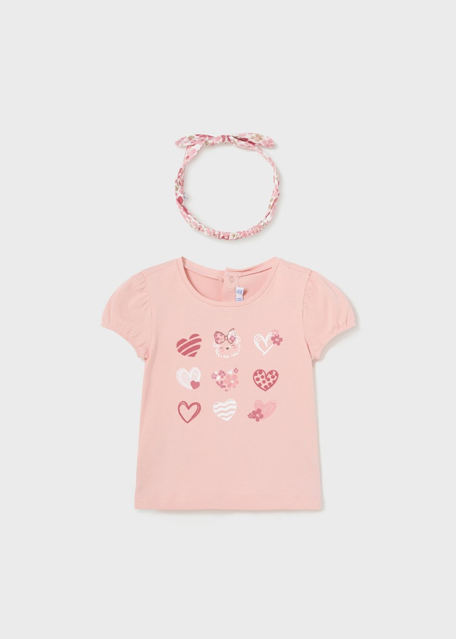 Bebe MAYORAL Bodies Y Camisetas | Camiseta Con Diadema Better Cotton Bebe