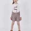 Nina MAYORAL Pantalones Y Faldas | Short Cuadros Nina