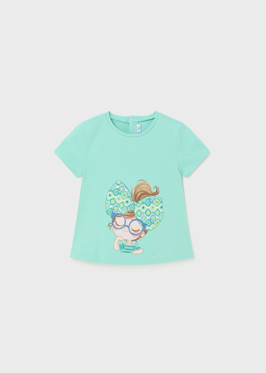 Bebe MAYORAL Bodies Y Camisetas | Camiseta Estampada Better Cotton Bebe Agata