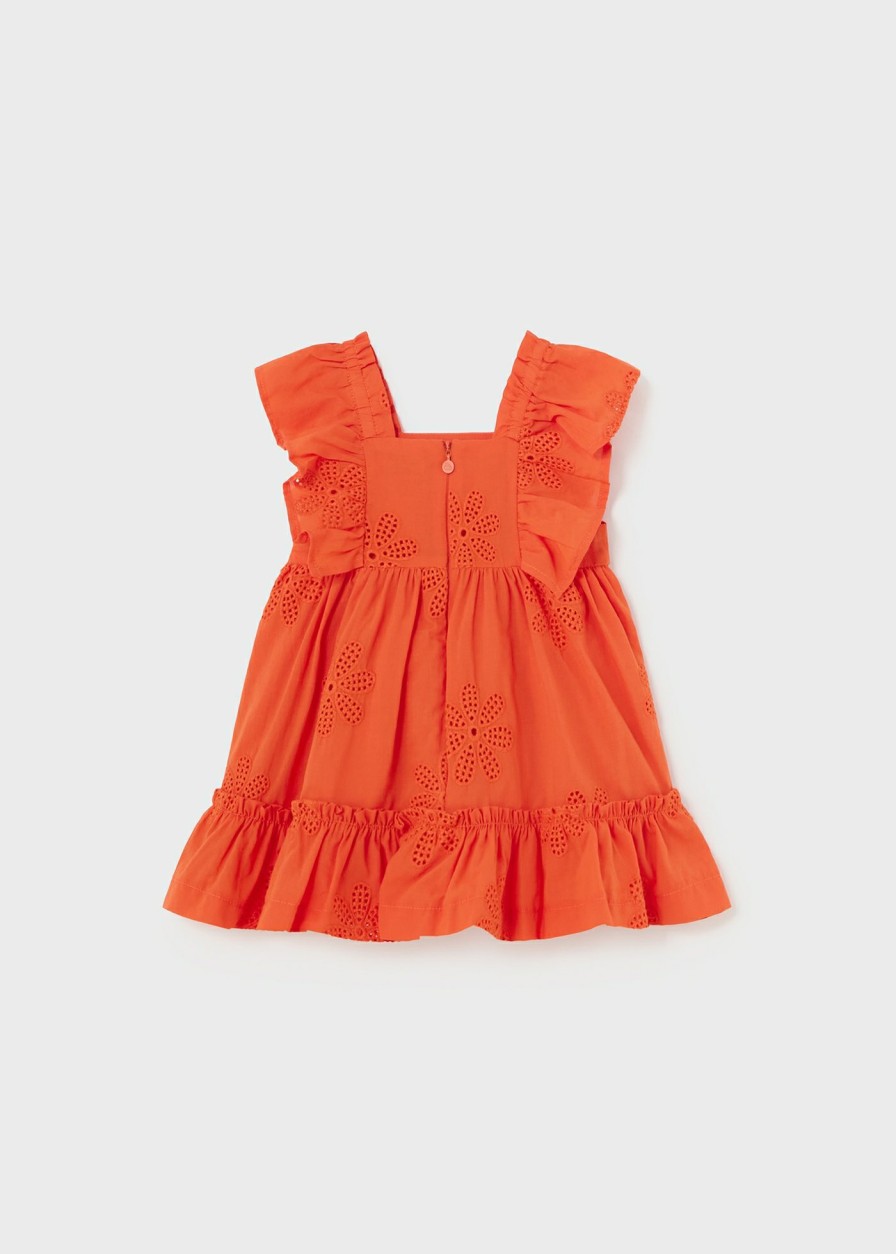 Bebe MAYORAL Vestidos | Vestido Bordado Volantes Bebe Clementina