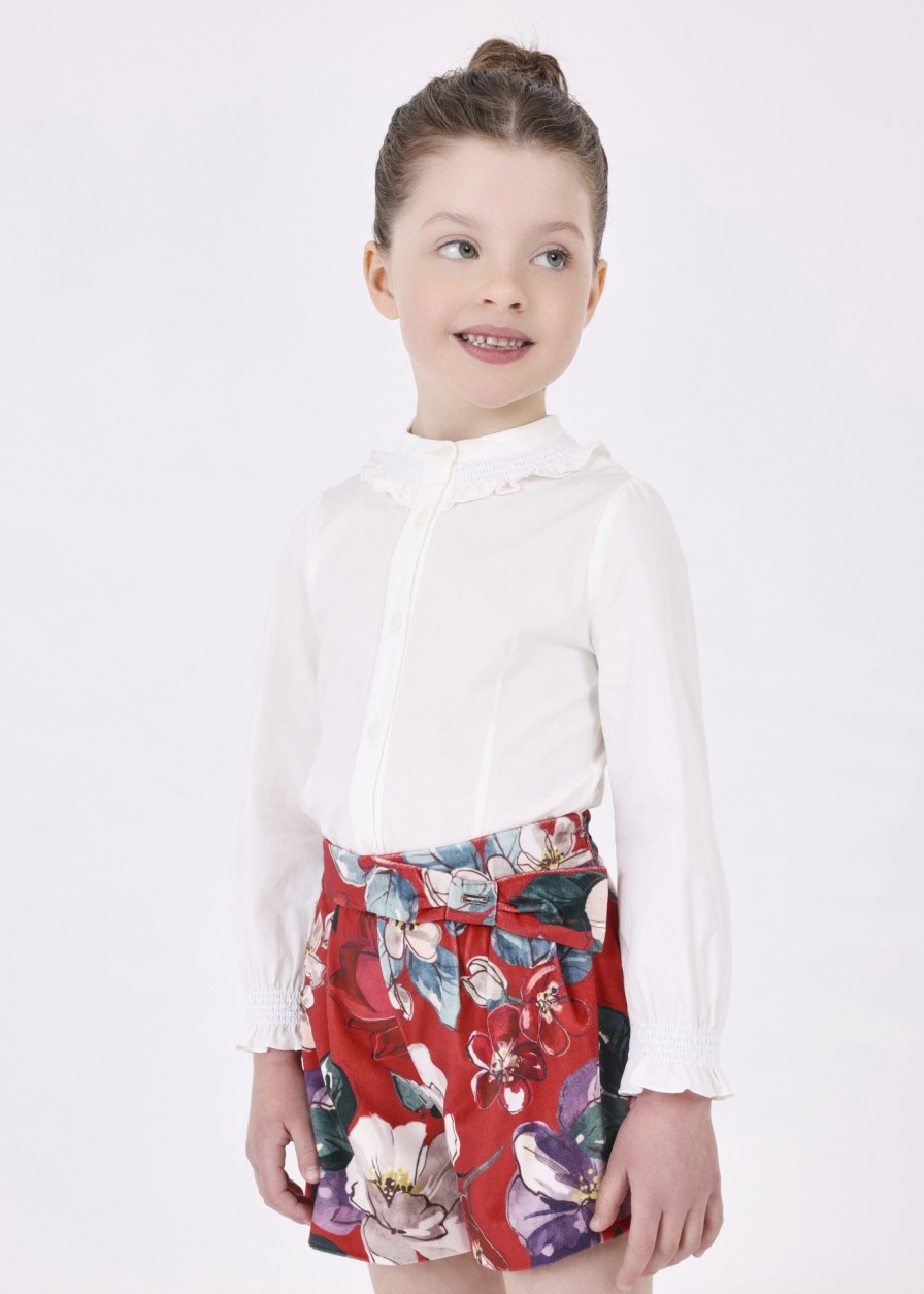 Nina MAYORAL Pantalones Y Faldas | Short Estampado Terciopelo Nina