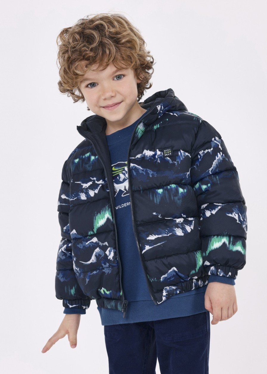 Nino MAYORAL Abrigos Y Chaquetas | Chaqueton Reversible Repelente Al Agua Nino Deep Blue