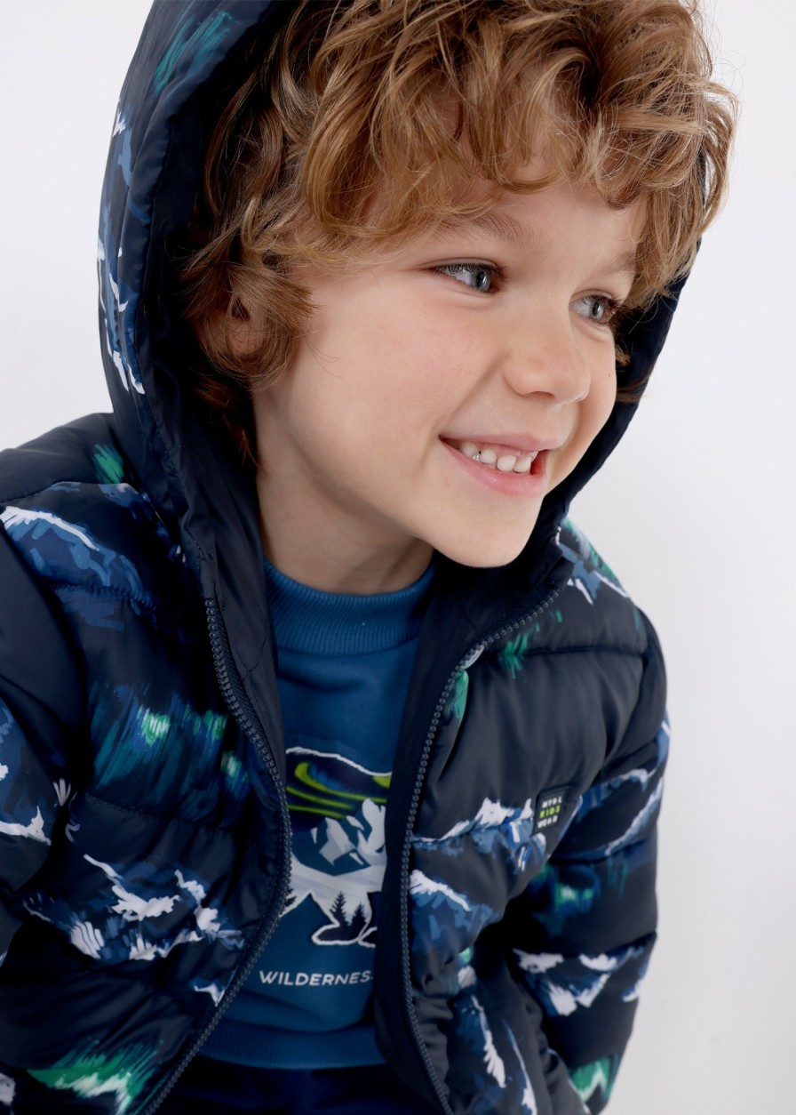 Nino MAYORAL Abrigos Y Chaquetas | Chaqueton Reversible Repelente Al Agua Nino Deep Blue