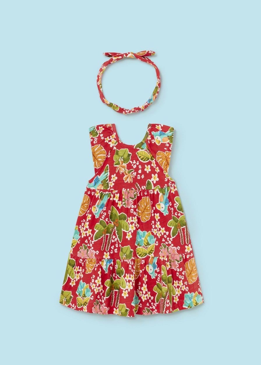 Bebe MAYORAL Vestidos | Vestido Con Diadema Estampado Better Cotton Bebe