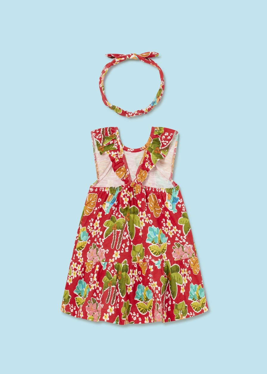 Bebe MAYORAL Vestidos | Vestido Con Diadema Estampado Better Cotton Bebe