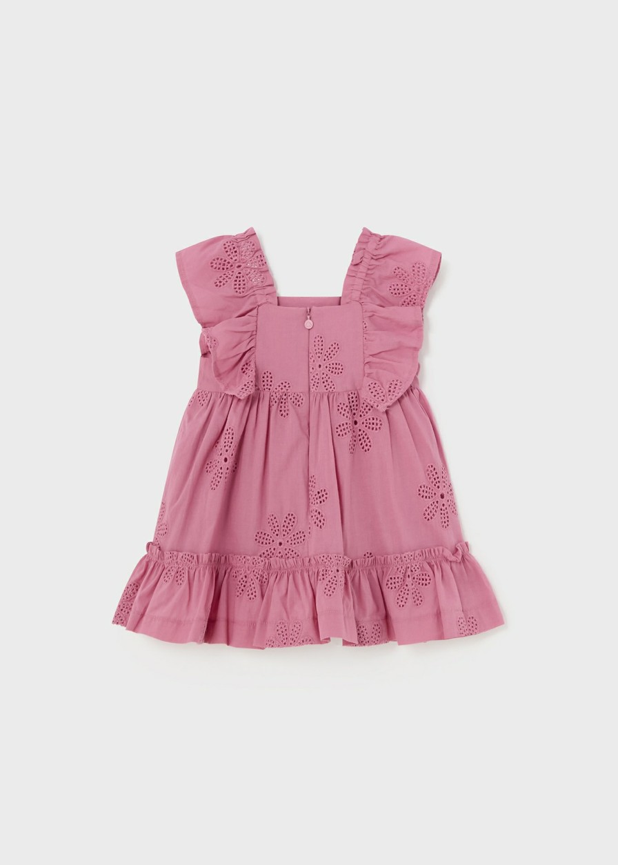 Bebe MAYORAL Vestidos | Vestido Bordado Volantes Bebe Hibiscus