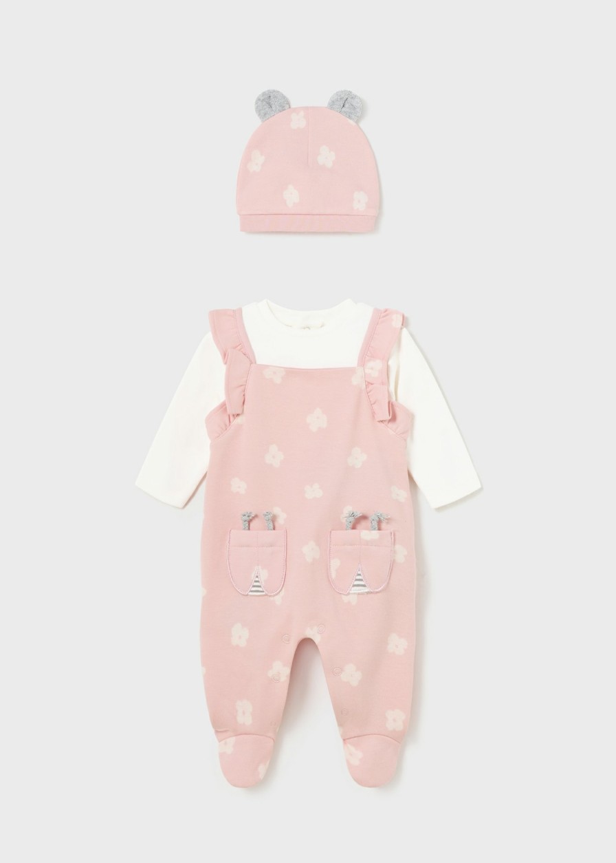 Bebe MAYORAL Pijamas Y Peleles | Pelele Con Gorro Better Cotton Recien Nacido Rosa Baby