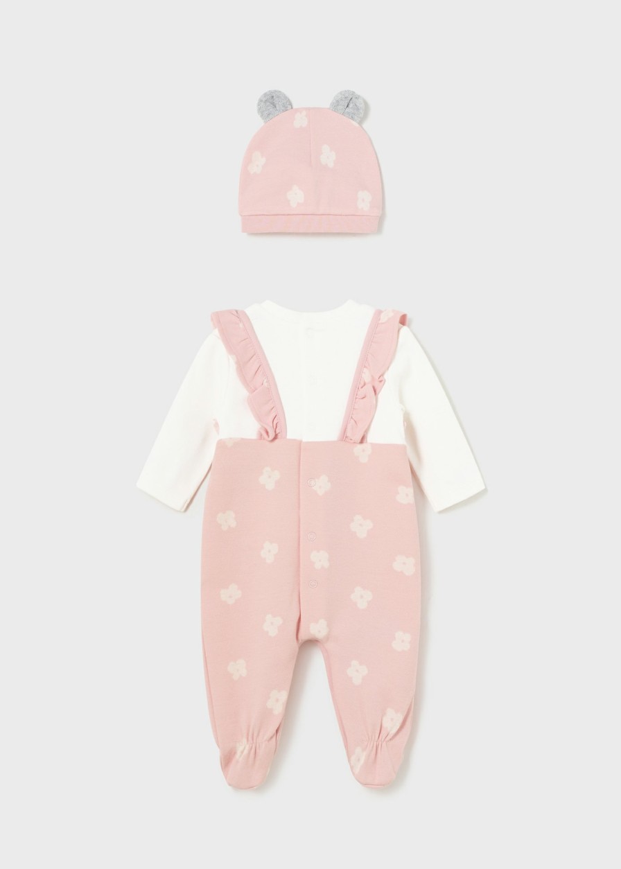 Bebe MAYORAL Pijamas Y Peleles | Pelele Con Gorro Better Cotton Recien Nacido Rosa Baby