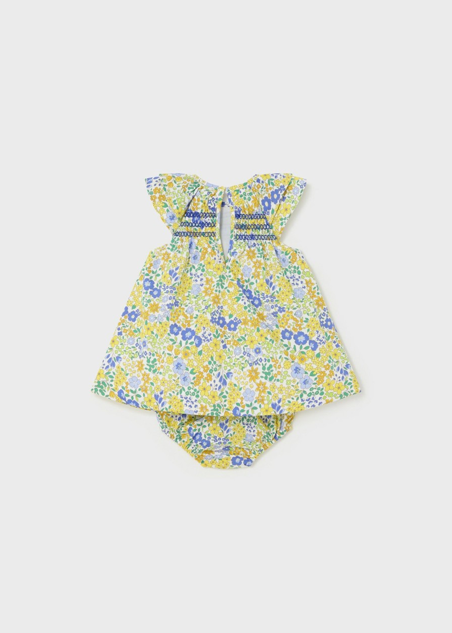 Bebe MAYORAL Vestidos | Vestido Con Cubrepanal Better Cotton Recien Nacido Dandelion