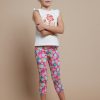 Nina MAYORAL Pantalones Y Faldas | Legging Pirata Estampado Better Cotton Nina Fucsia