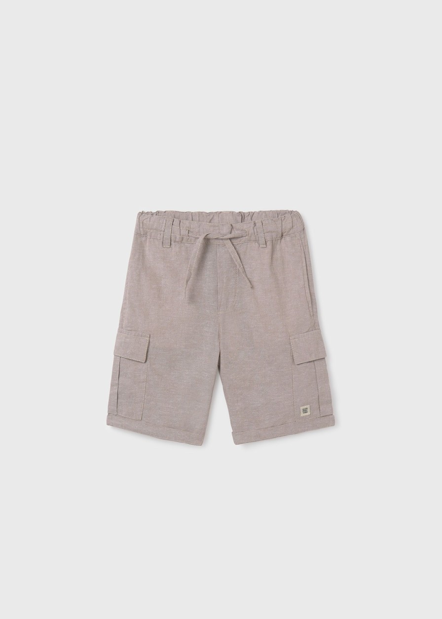 Nino MAYORAL Pantalones | Bermuda Cargo Lino Chico