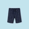 Nino MAYORAL Pantalones | Bermuda Estampada Better Cotton Chico Marino