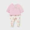 Bebe MAYORAL Conjuntos | Conjunto 2 Piezas Better Cotton Recien Nacido Rosa Baby