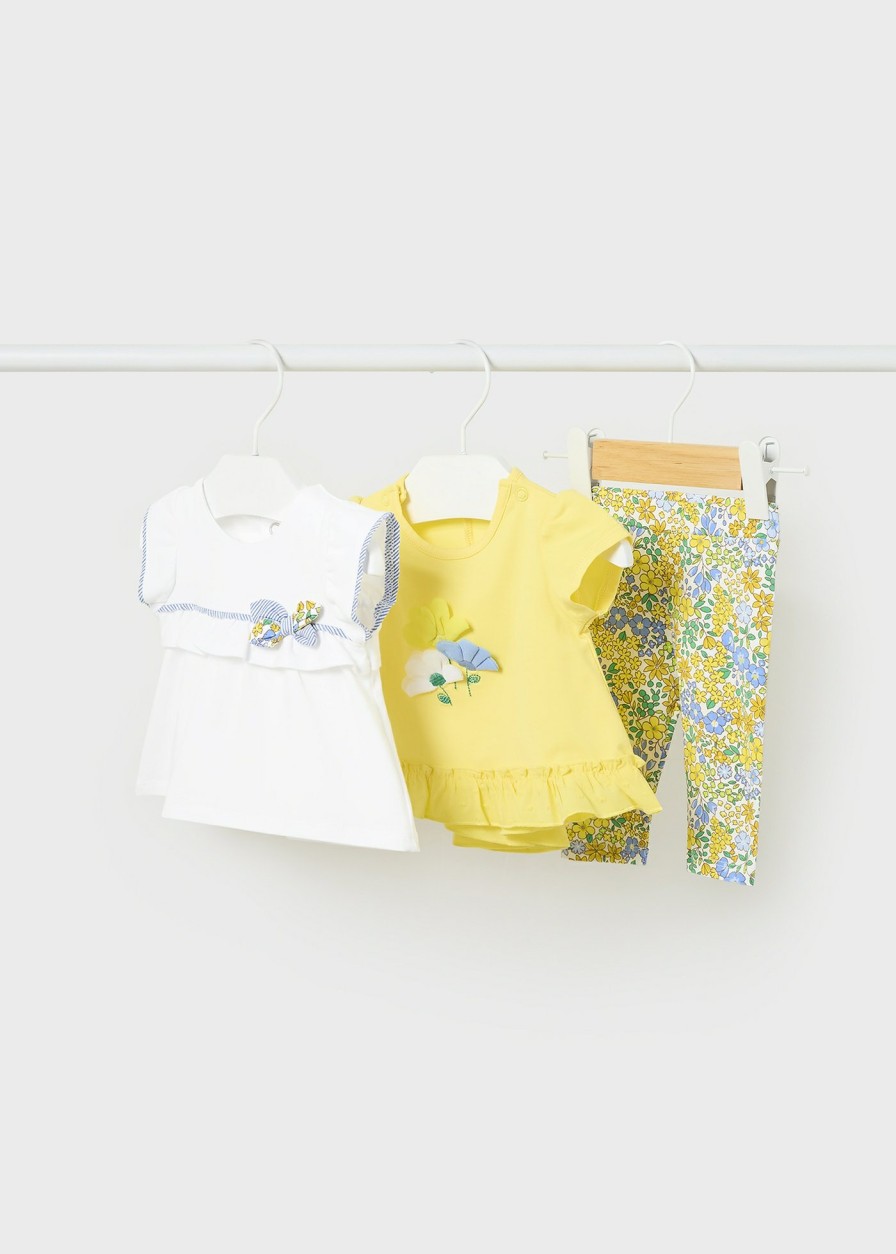 Bebe MAYORAL Conjuntos | Conjunto 3 Piezas Better Cotton Recien Nacido Dandelion