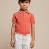 Nino MAYORAL Pantalones | Bermuda Rayas Lino Nino Milk