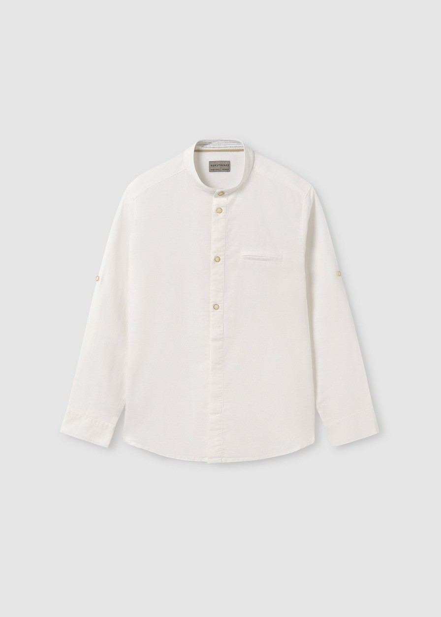 Nino MAYORAL Camisas | Camisa Lino Chico Blanco