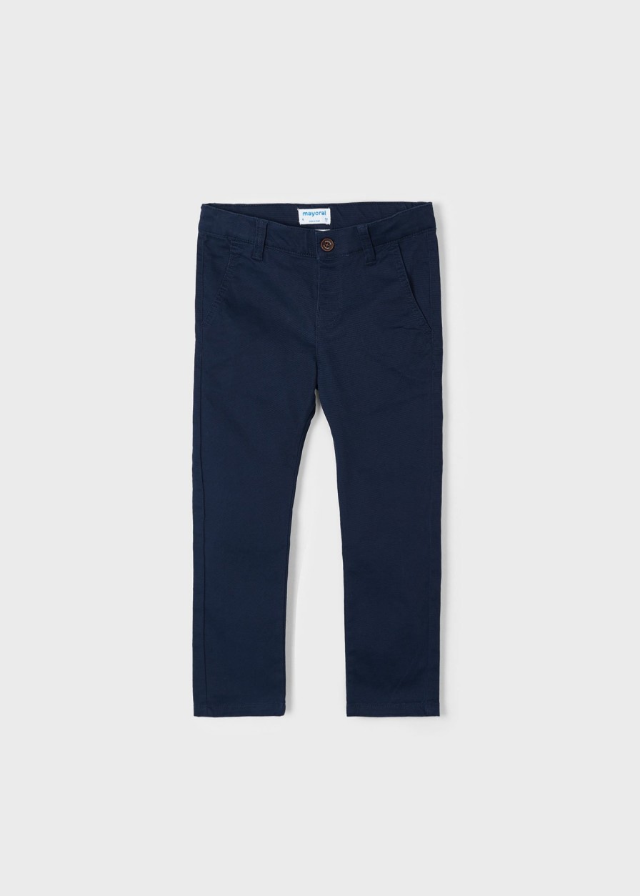 Nino MAYORAL Pantalones | Pantalon Largo Pique Better Cotton Nino Marino