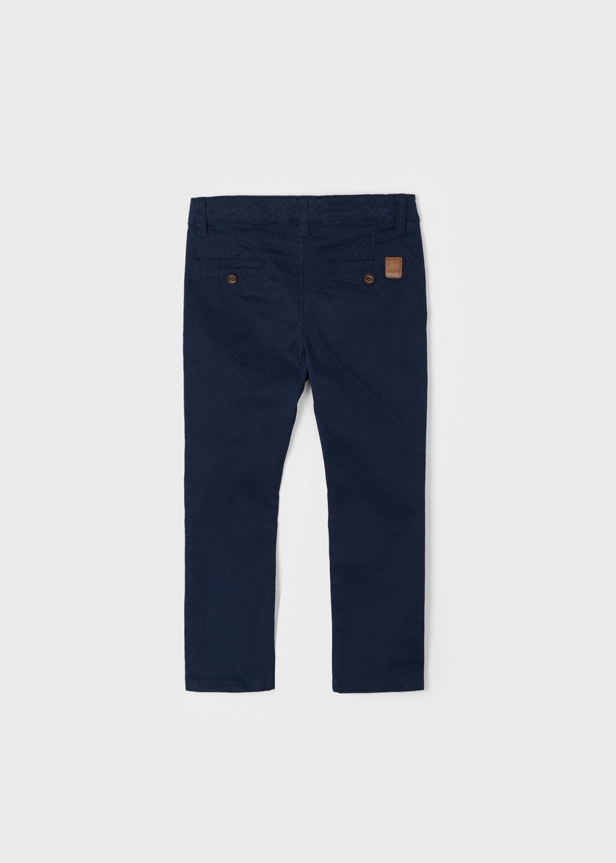 Nino MAYORAL Pantalones | Pantalon Largo Pique Better Cotton Nino Marino