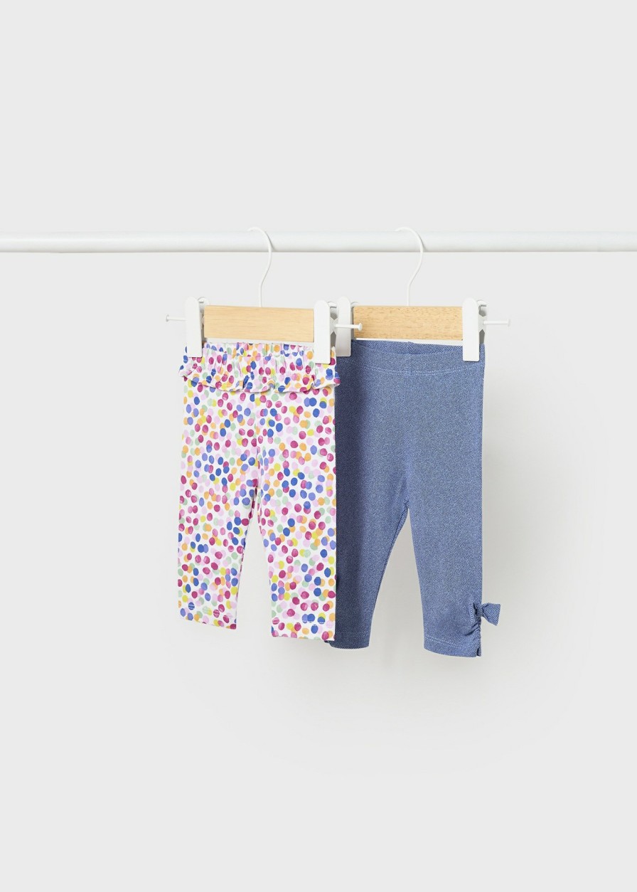 Bebe MAYORAL Pantalones Y Petos | Set 2 Leggings Better Cotton Recien Nacido Juicy