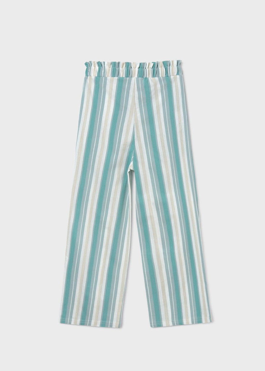 Nina MAYORAL Pantalones Y Faldas | Pantalon Culotte Punto Better Cotton Chica Acqua