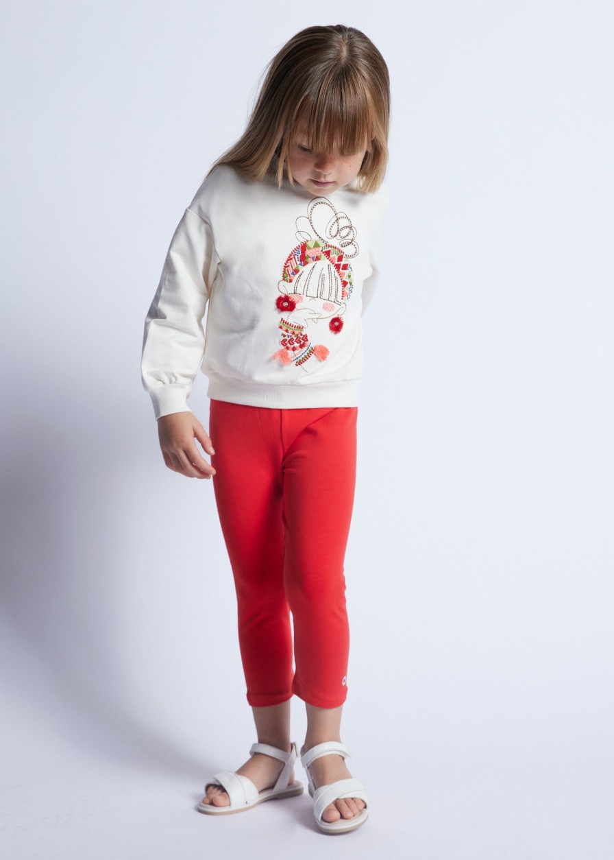 Nina MAYORAL Pantalones Y Faldas | Legging Pirata Better Cotton Nina Granadina