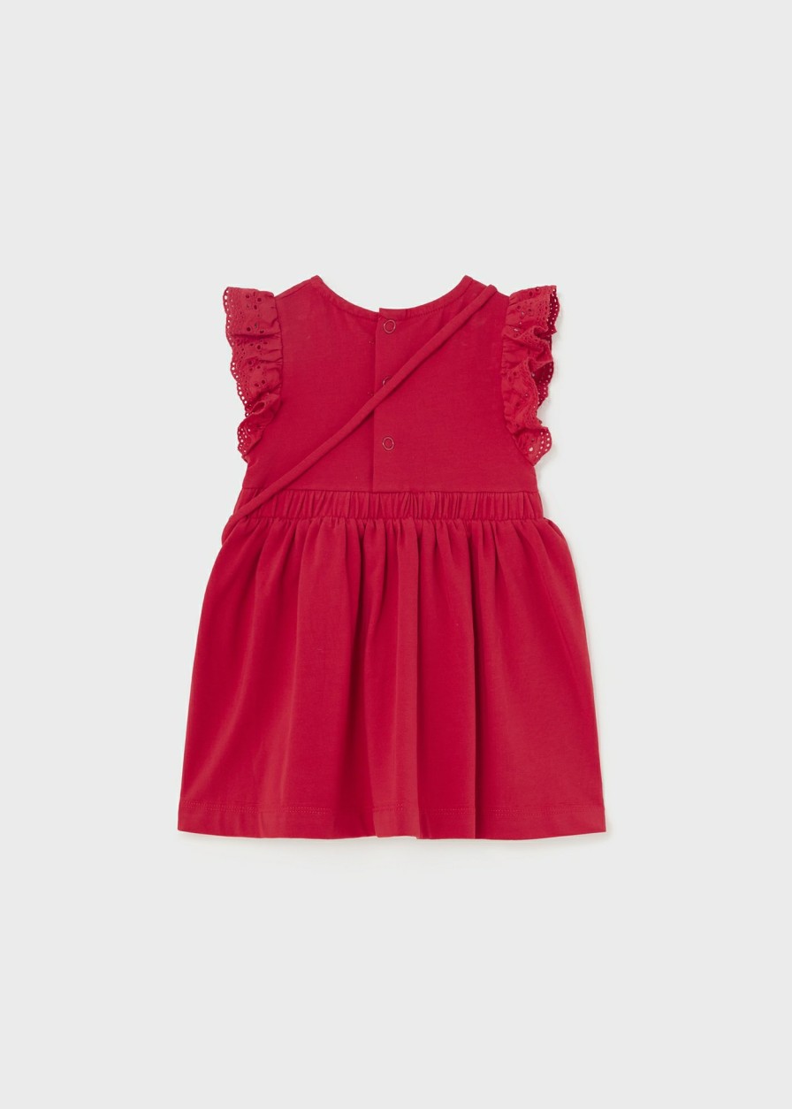 Bebe MAYORAL Vestidos | Vestido Con Bolsito Bebe Rojo