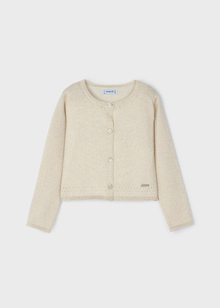 Nina MAYORAL Rebecas Y Chaquetas De Punto | Rebeca Tricot Lurex Better Cotton Nina Champan