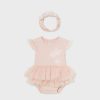 Bebe MAYORAL Bodies Y Camisetas | Body Tutu Con Diadema Better Cotton Recien Nacido Nude