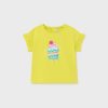 Bebe MAYORAL Bodies Y Camisetas | Camiseta Estampada Better Cotton Bebe Citron