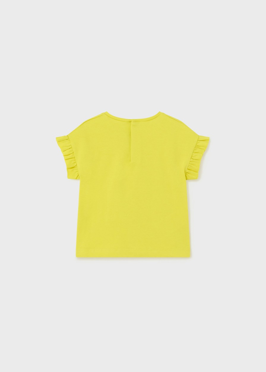 Bebe MAYORAL Bodies Y Camisetas | Camiseta Estampada Better Cotton Bebe Citron