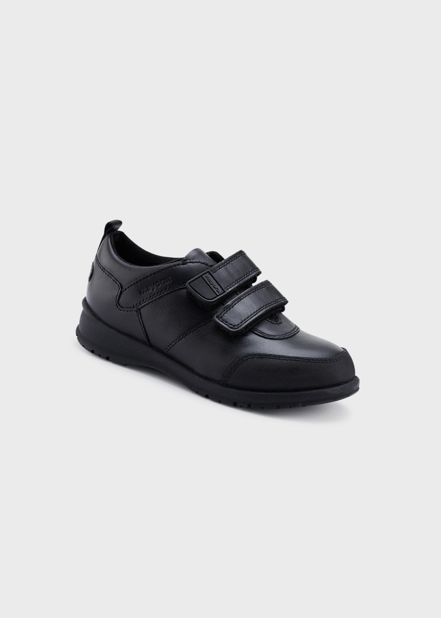 Nina MAYORAL Zapatos Colegiales | Zapato Sport Colegial Piel Nino Negro