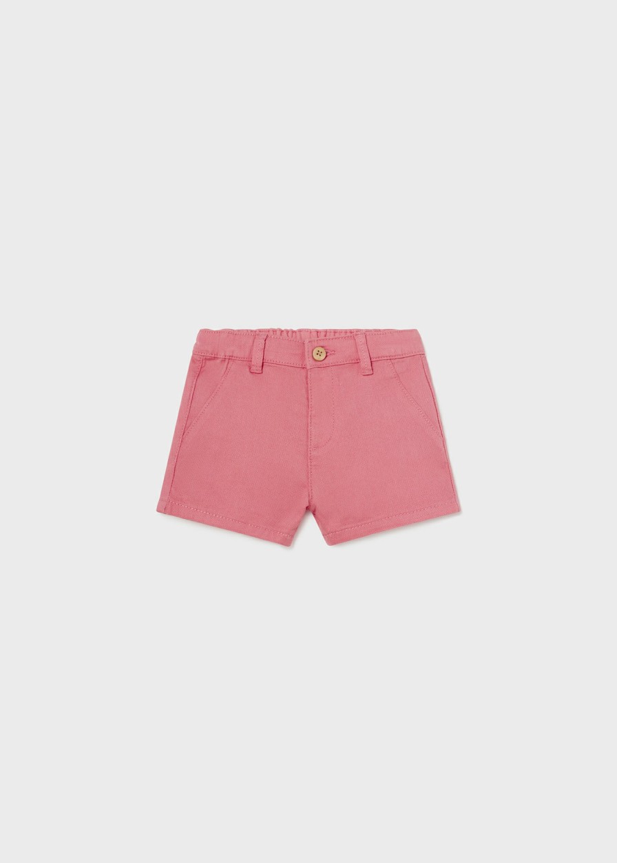 Bebe MAYORAL Pantalones Y Petos | Bermuda Estructura Better Cotton Bebe Coral