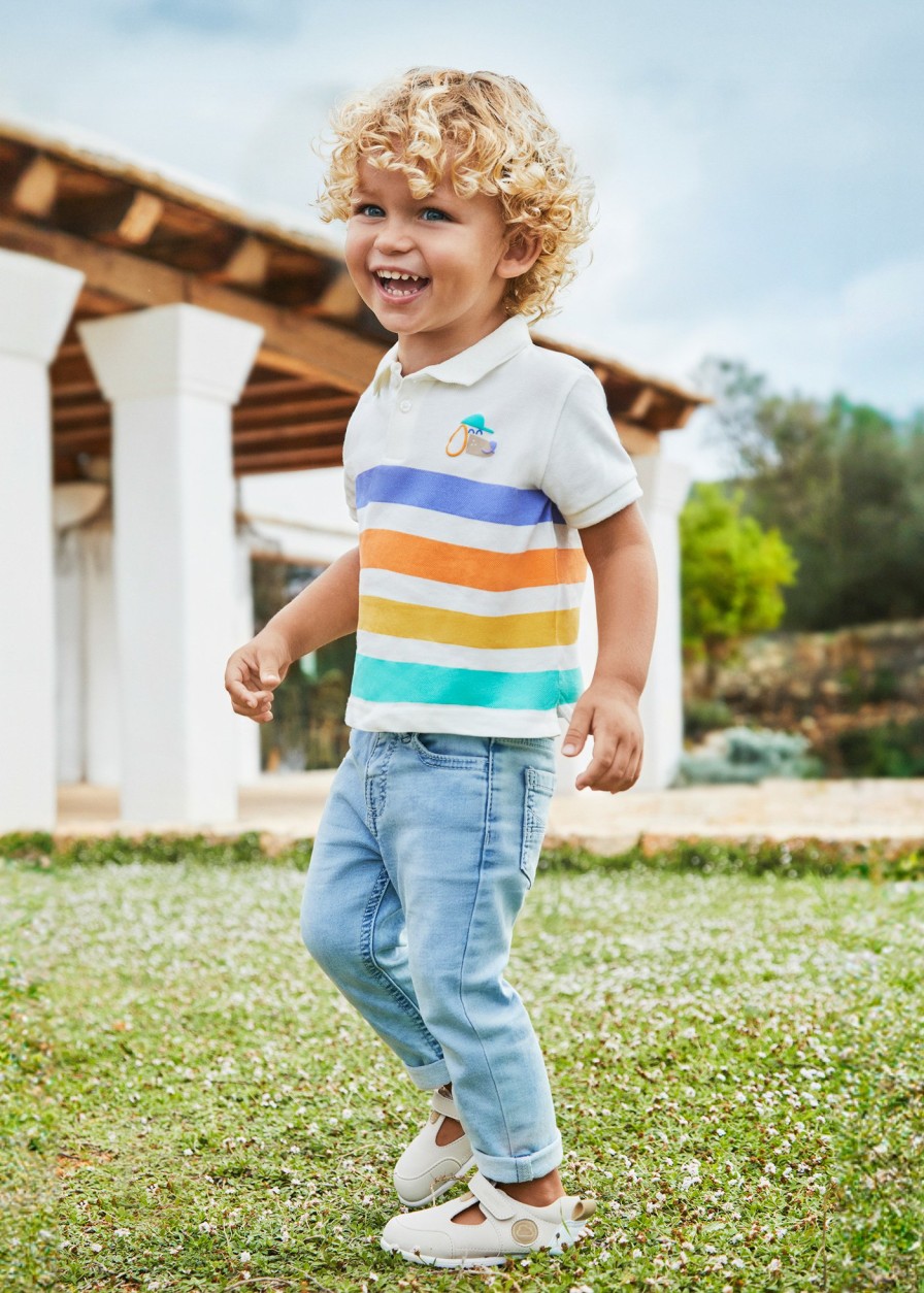 Bebe MAYORAL Pantalones Y Petos | Pantalon Vaquero Slim Fit Better Cotton Bebe Tejano Claro