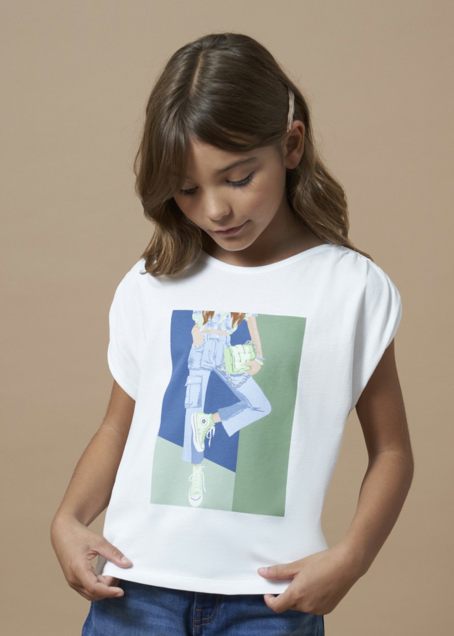 Nina MAYORAL Camisetas Y Polos | Camiseta Estampada Better Cotton Chica