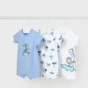 Bebe MAYORAL Pijamas Y Peleles | Set 3 Peleles Better Cotton Recien Nacido Blue Bell