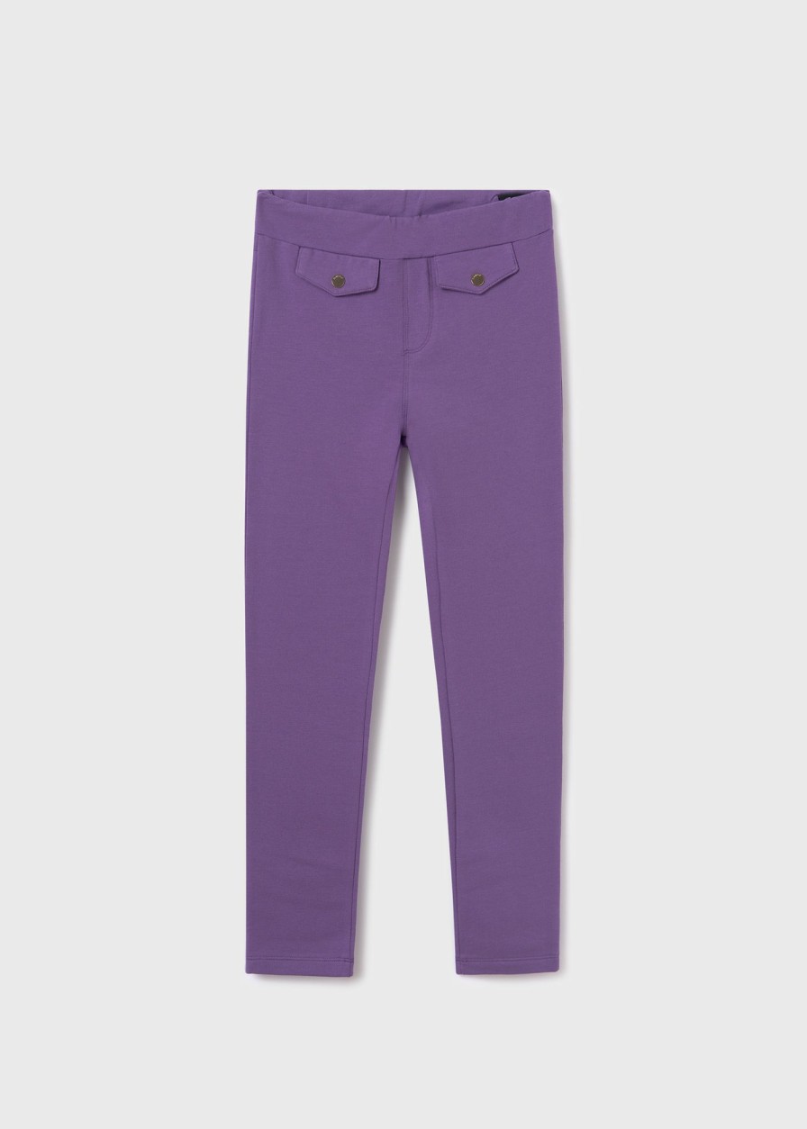 Nina MAYORAL Pantalones Y Faldas | Jegging Vaquero Better Cotton Chica Violeta