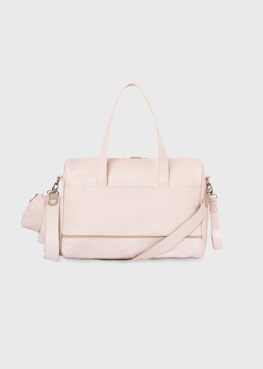 Bebe MAYORAL Bolsos De Maternidad | Bolso Lunares Con Portachupete Bebe Rosa