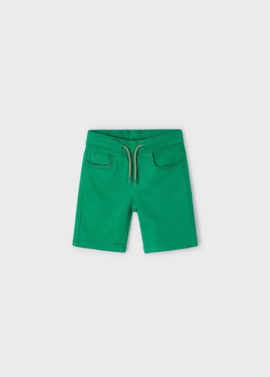 Nino MAYORAL Pantalones | Bermuda Sarga Better Cotton Nino Clorofila