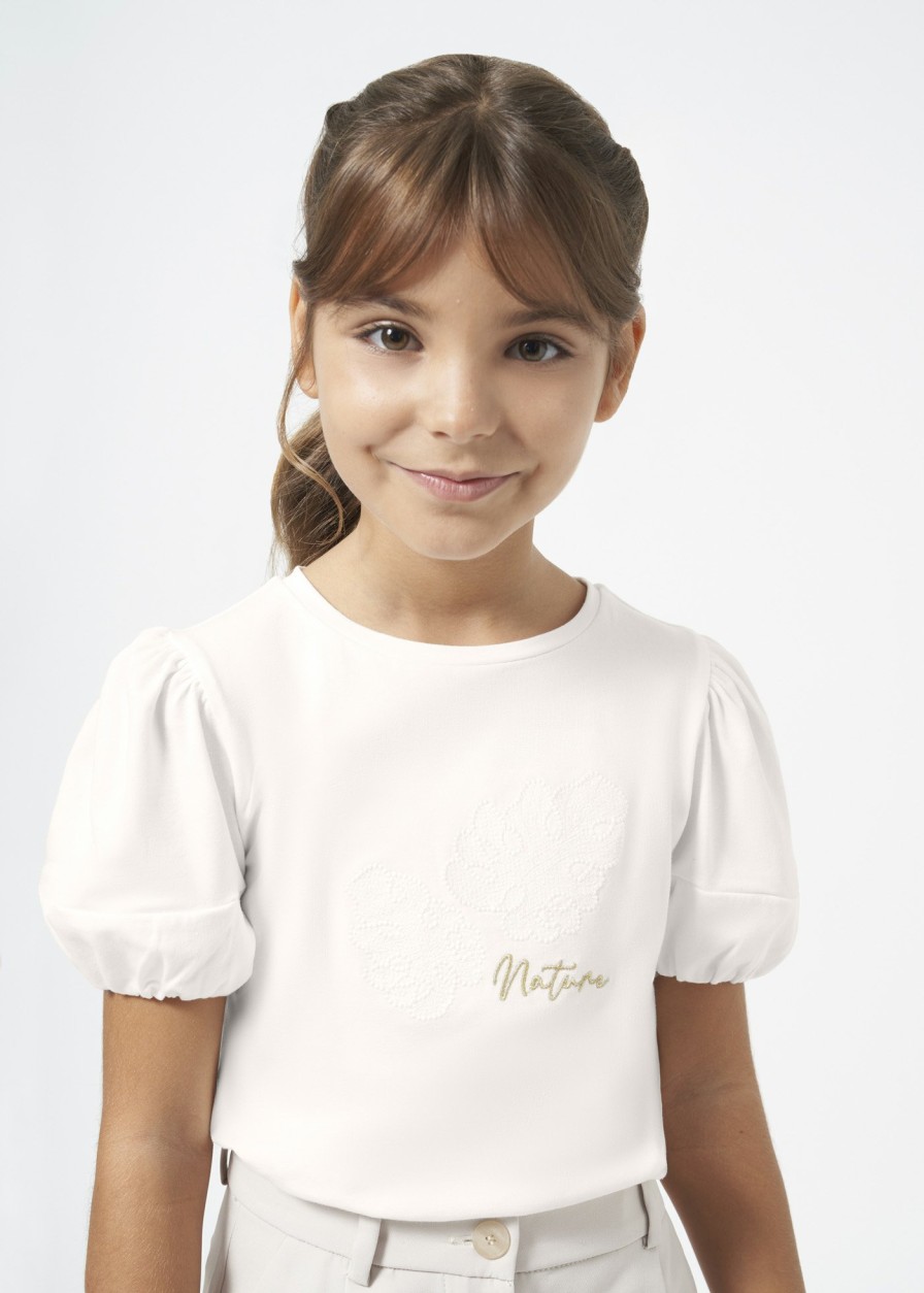 Nina MAYORAL Camisetas Y Polos | Camiseta Aplique Better Cotton Chica