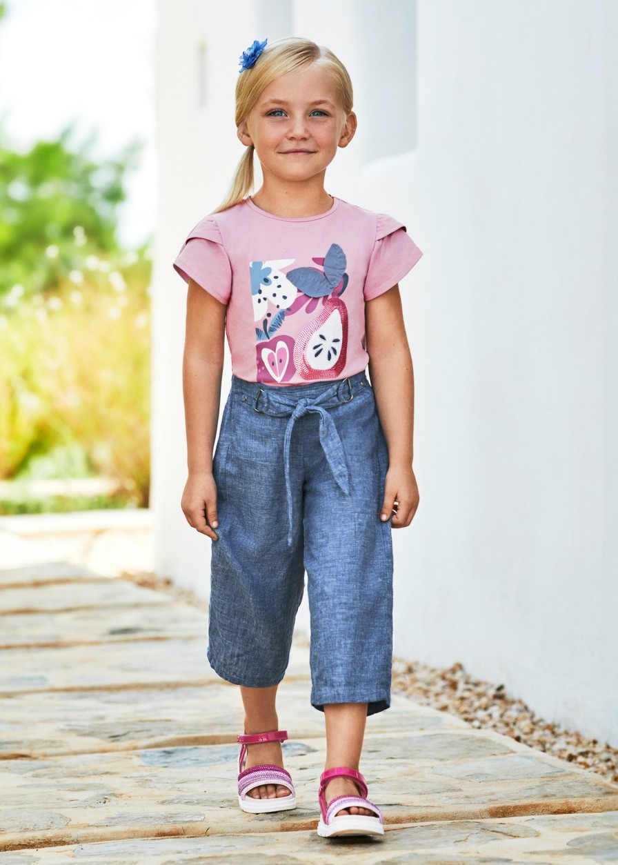 Nina MAYORAL Pantalones Y Faldas | Pantalon Culotte Lino Nina