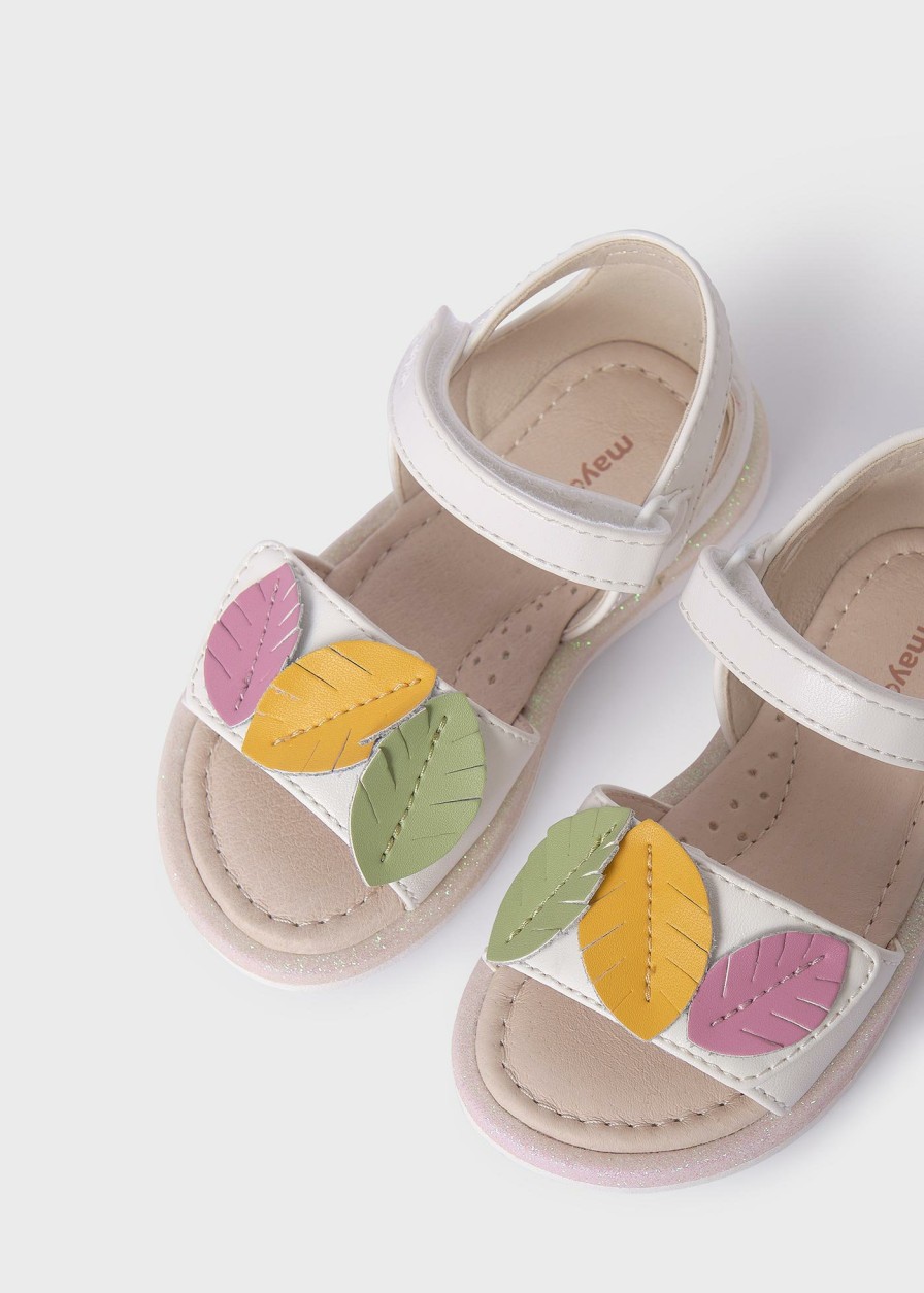 Bebe MAYORAL Sandalias Y Cangrejeras | Sandalia Hojas Plantilla Piel Sostenible Bebe